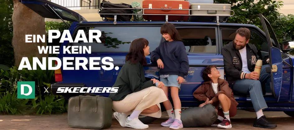 Die neue Skechers bei DEICHMANN Kampagne von Scholz & Friends feiert junge Eltern und ihre kleinen Mini-Me's als unvergleichliches Paar